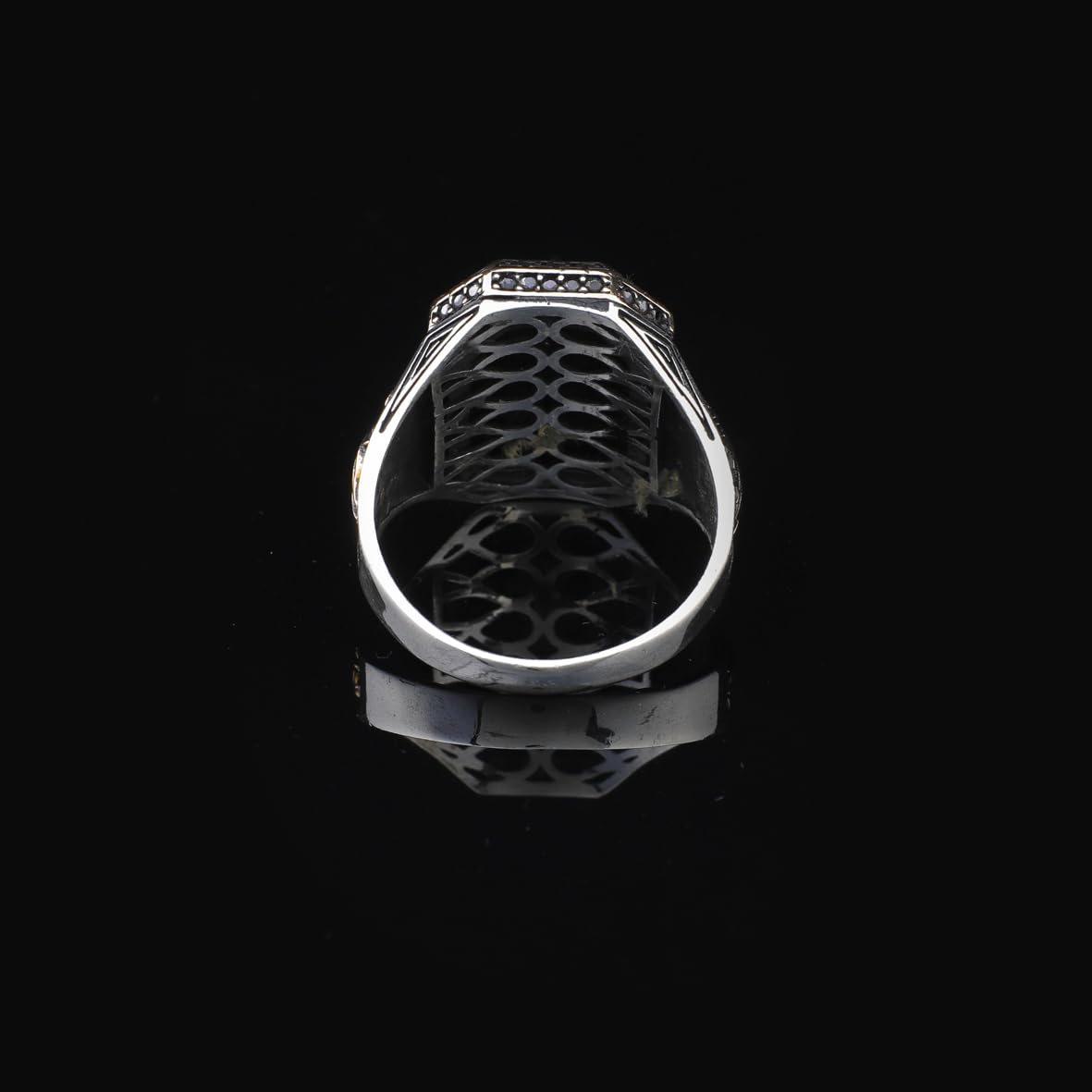 Handmade Eagle Custom Signet Ring - 925 Sterling Silver Men's Jewelry with Animal Design and Silver Polishing Cloth Gift