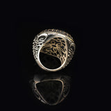 Handmade Yemen Agate Ring Ottoman Style – Large Statement Vintage Gemstone Ring for Men — image 5