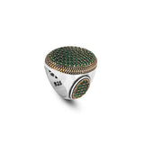 Sterling Silver Micro Jade Ring — image 1
