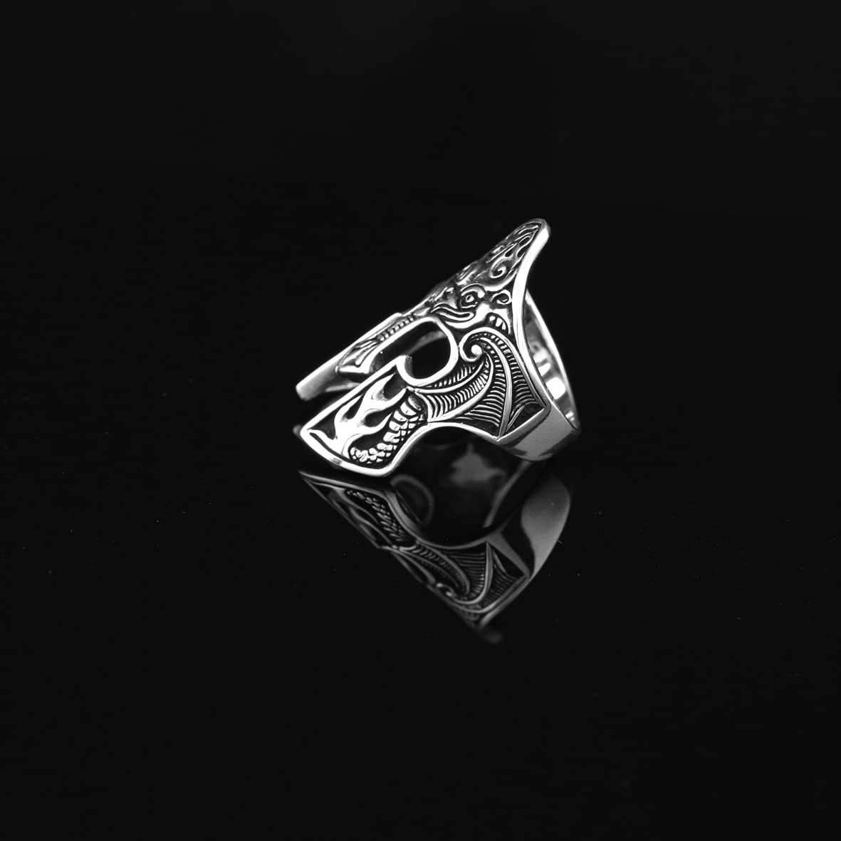 Spartan Army in War Handmade Sterling Silver Men Ring