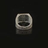 Cross Ring Micro Turquoise Ring Signet Ring Pinky Ring Vintage 925 Sterling Silver Promise Engagement Gemstone Ring Gift for Husband — image 6