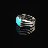 Men's Turquoise Signet Ring — image 5