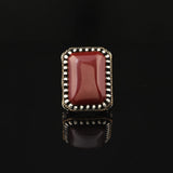 Silver Large Stone Ring — image 2