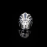 American Indian Chief Handmade Silver Men Ring — image 2