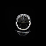 Vintage Tiger Eye and Black Onyx Knife Ring - Handmade 925 Sterling Silver Men's Ring with Gemstone — image 5
