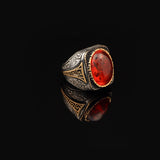 Men Handmade Carnelian Stone Ring — image 2