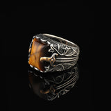 Men’s Tiger Eye Sterling Silver Sword Ring — image 5