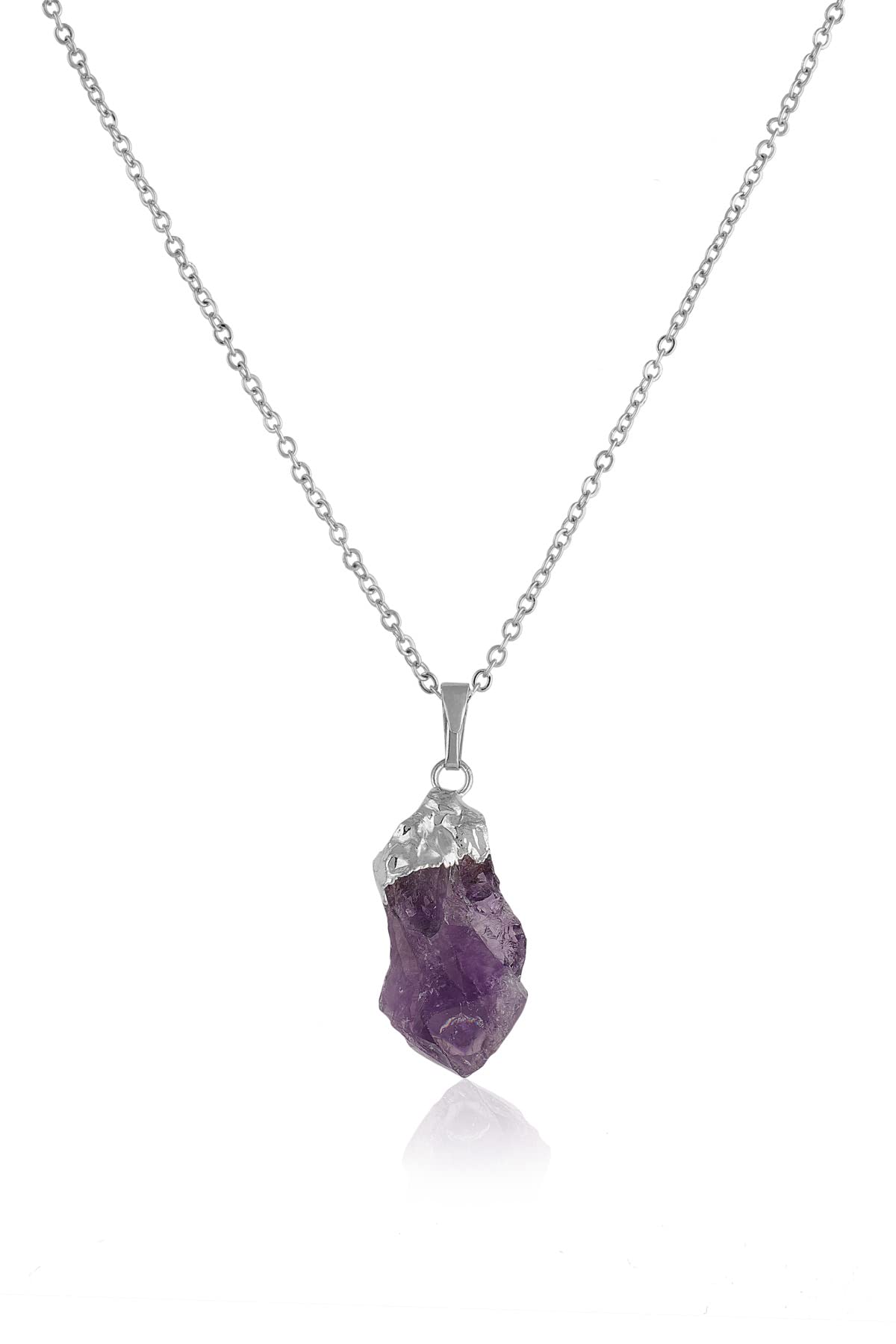925K Sterling Silver Amethyst Necklace