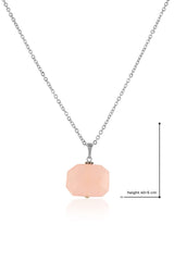 925 Sterling Silver Rose Quartz Necklace — image 3