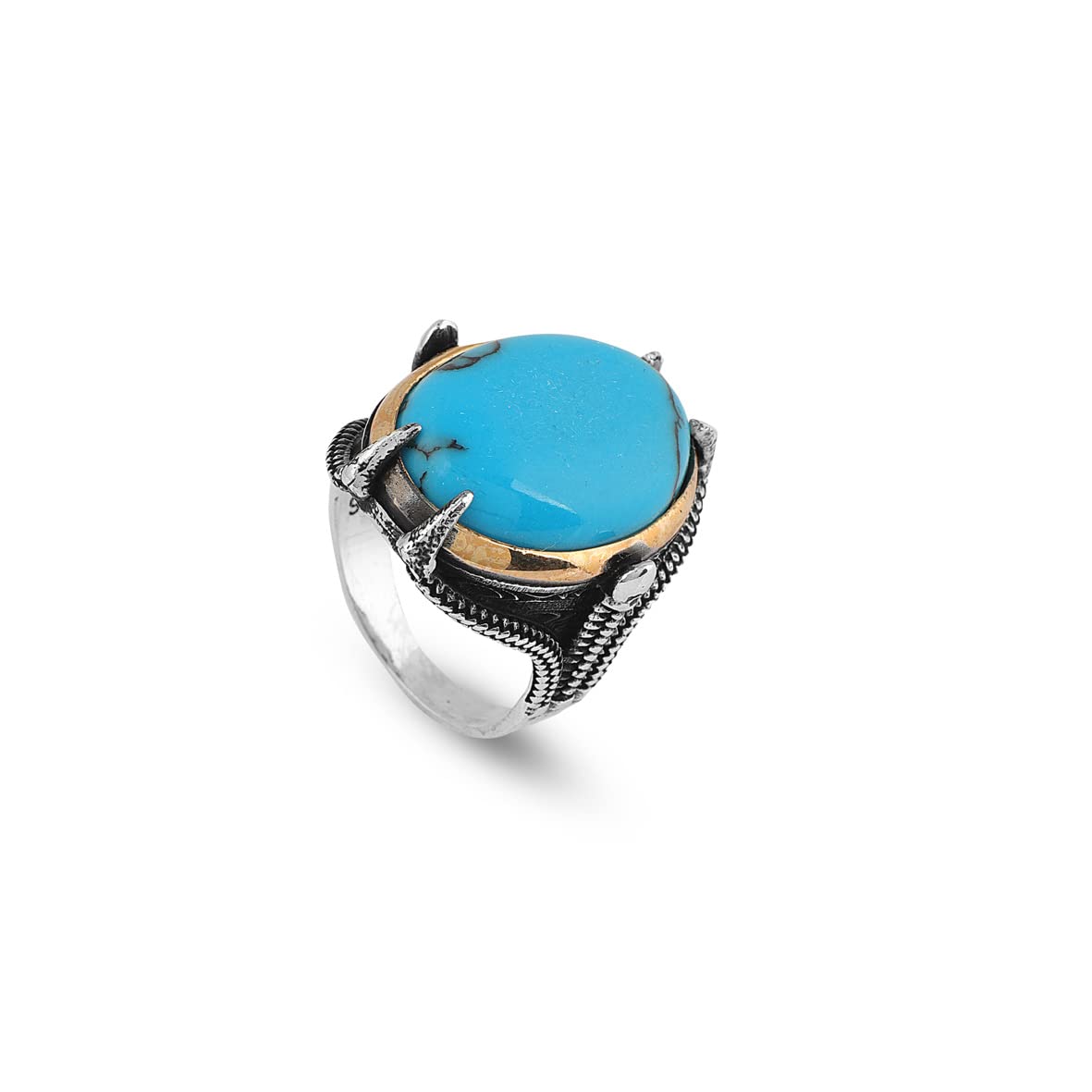 925K Sterling Silver Ring Turquoise Ring