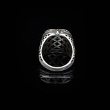 Vintage Amber Ring with Sword Design — image 5