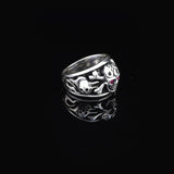 Skull Handmade Sterling Silver Men Biker Ring — image 3