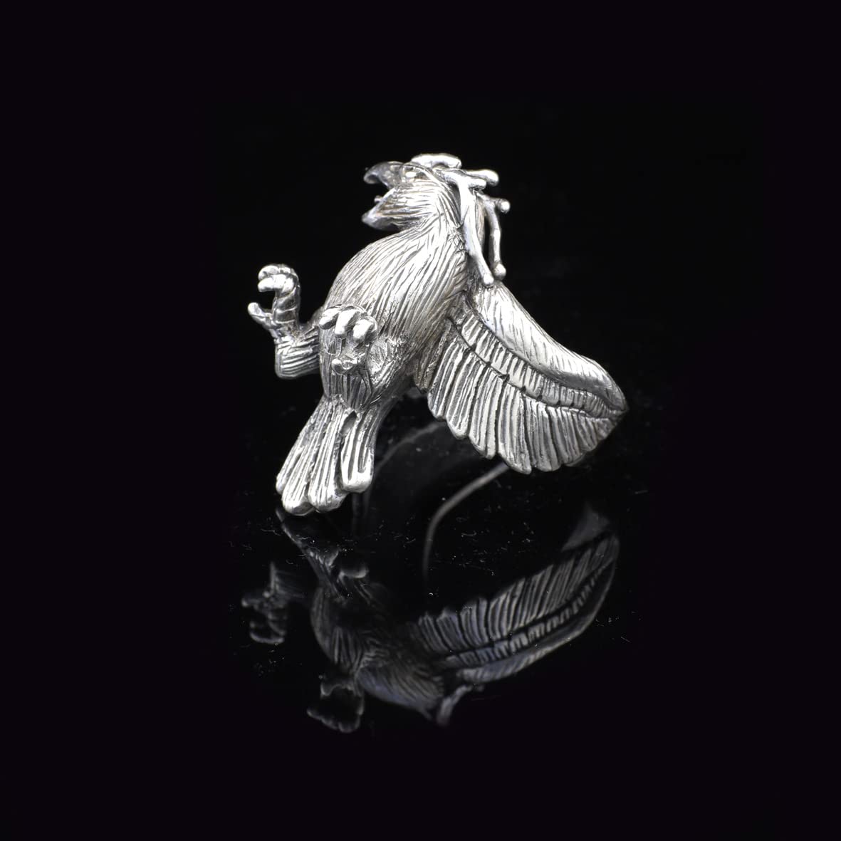 925K Sterling Silver Eagle Ring