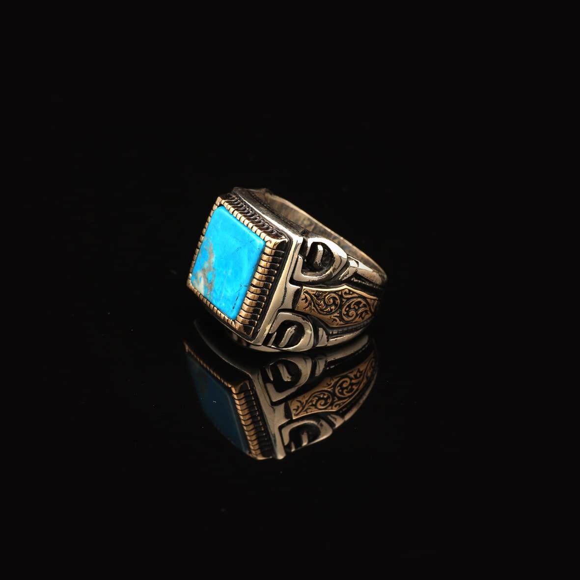 Mens Turquoise Ring