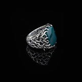 Handmade Jade Ring for Men - 925 Sterling Silver Gemstone Men's Jewelry with Ring and Silver Polishing Cloth Gift — image 5