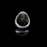 Handmade Jade Men's Ring - 925 Sterling Silver Gemstone Jewelry with Silver Polishing Cloth Gift - Jade Ring for Men — image 6