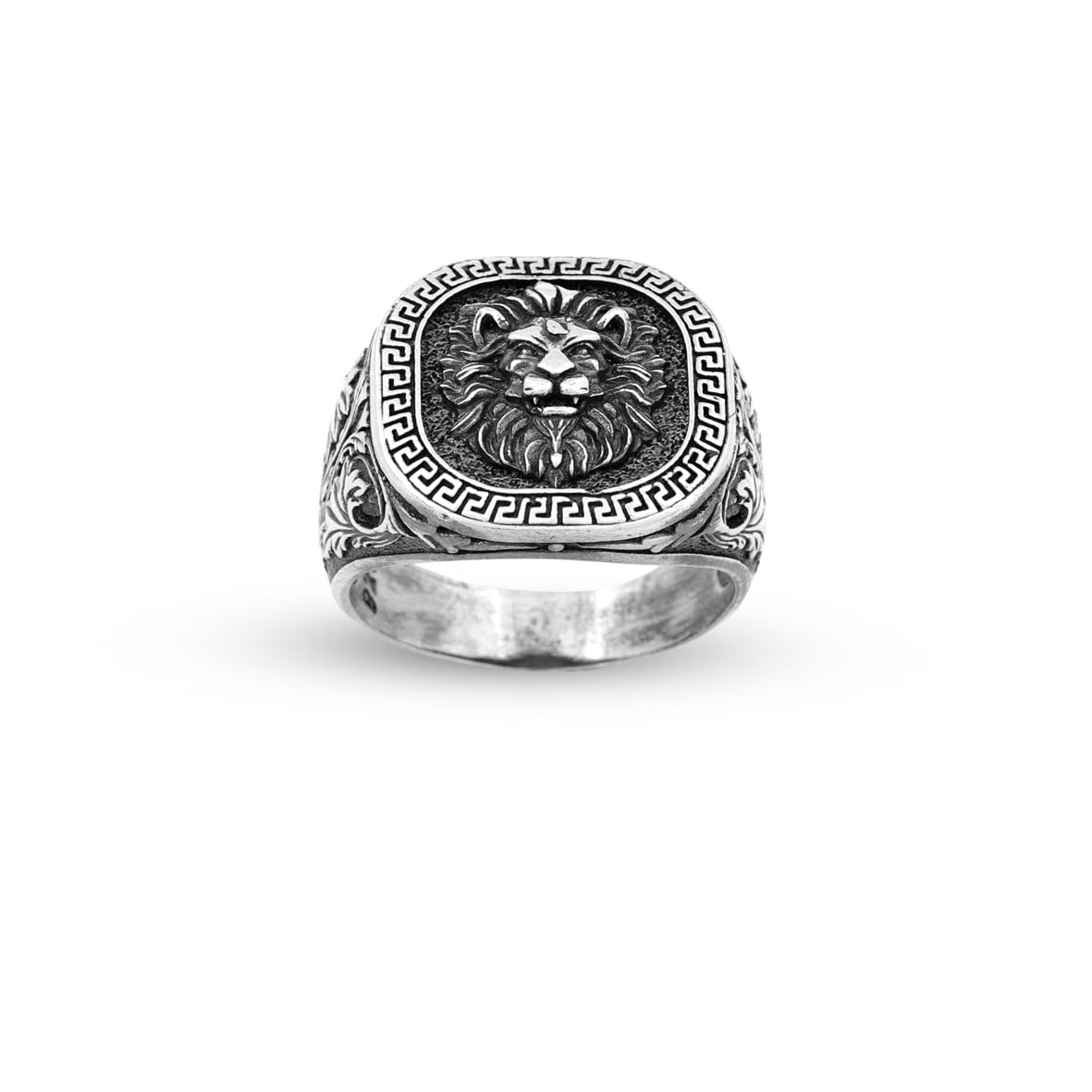 Lion Ring Silver Signet Ring Animal Gothic Ring Statement Ring Vintage Ring Pinky Ring Sterling Silver Ring Gift for Him Unique Design