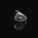 925 Sterling Silver Men's Black Onyx Lion Ring - "Black Onyx Lion Ring for Men - 925 Sterling Silver Black Onyx Gemstone - Birthday Gifts — image 4
