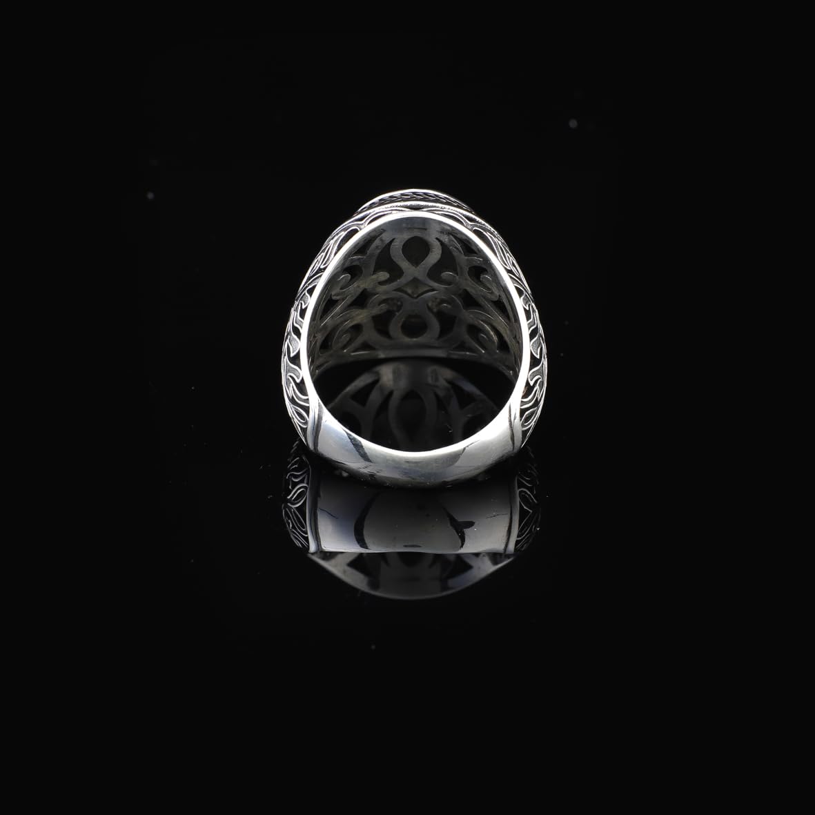 Handmade 925 Sterling Silver Personalized Rings - Custom Photo Ring with Name Engraving