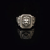Sterling Silver Lion Signet Ring – Vintage Animal Statement Jewelry — image 3