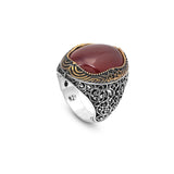 Men Handmade Carnelian Stone Ring — image 1