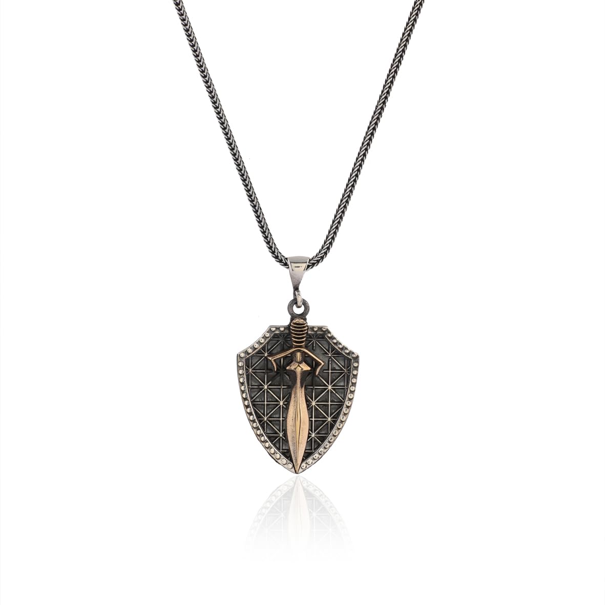 Men's Sword Necklace in Sterling Silver - Mens Silver Chain with Sword Pendant - Exquisite Jewelry Piece - Birthday Gifts