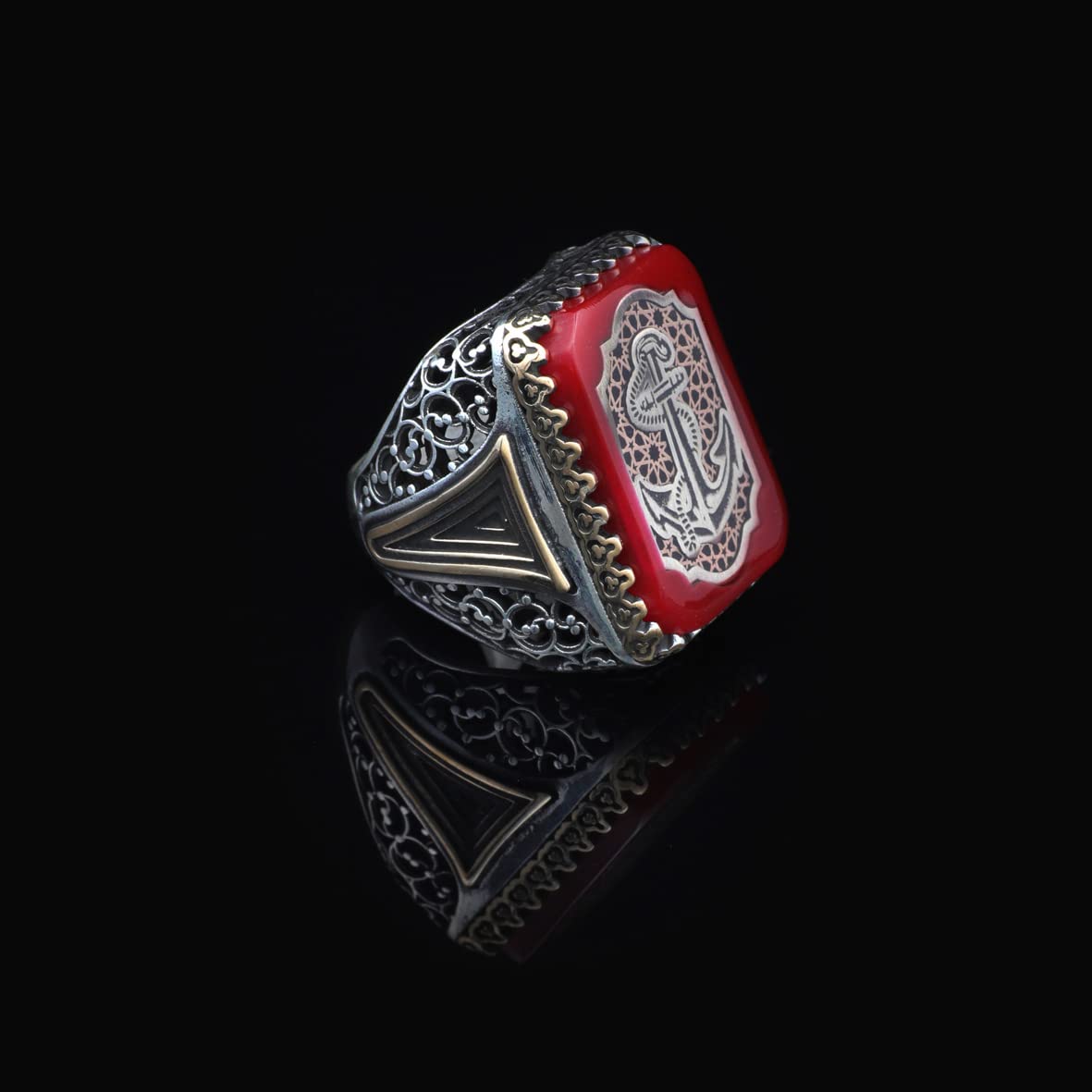 Carnelian Large Stone Ring