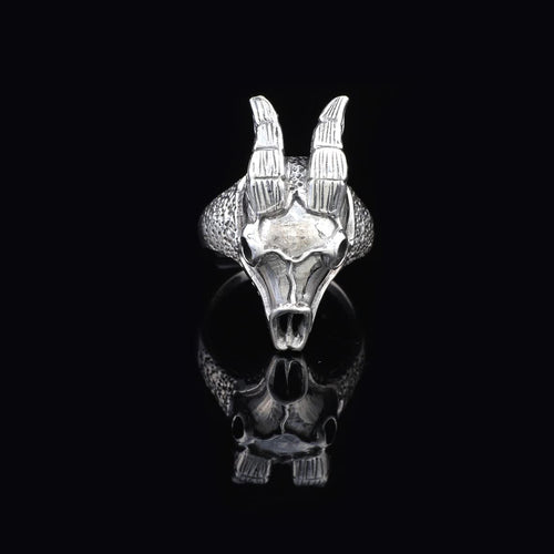 925K Sterling Silver Goat Ring