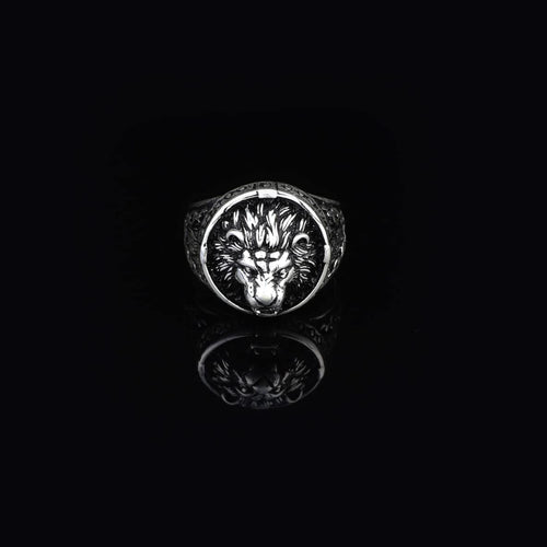 925K Sterling Silver Lion Ring