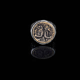Handmade 925 Sterling Silver Custom Signet Ring with Egyptian Mythology Design - Men's Jewelry with Silver Polishing Cloth Gift — image 2