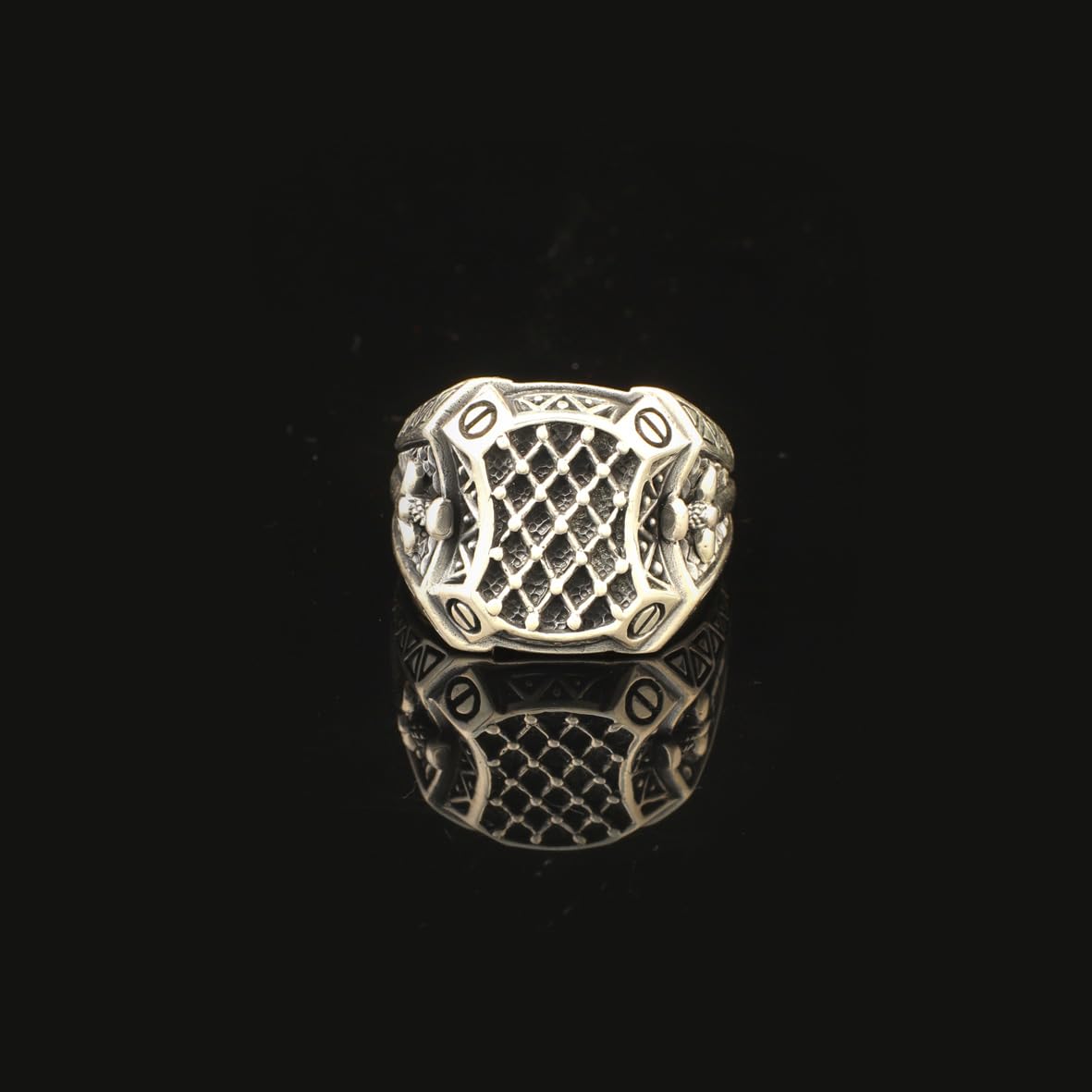 Sword Signet Ring Gothic Ring Statement Ring Vintage Ring Pinky Ring Sterling Silver Gift for Him Jewelry