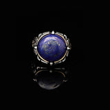 925 Sterling Silver Rings for Men - Lapis Lazuli Men's Ring — image 3
