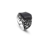 Men’s Black Onyx Gemstone Signet Ring — image 1