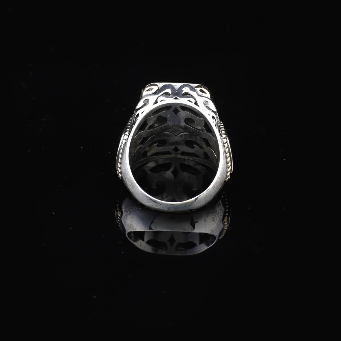 Handmade 925 Sterling Silver Personalized Rings - Custom Photo Ring with Name Engraving