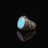 925 Sterling Silver Rotating Turquoise Ring - Men's Rotating Turquoise Scorpion Ring - Handcrafted 925 Sterling Silver Jewelry - Birthday Gifts — image 7