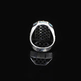 Men's 925 Sterling Silver Lion Ring with Turquoise - Men's Lion Ring in 925 Sterling Silver - Birthday Gifts — image 5
