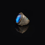 Blue Sapphire Ring Mens — image 4