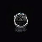 925 Sterling Silver Rings for Men - Malachite Men's Ring — image 6
