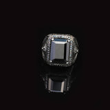 925 Sterling Silver Men's Black Onyx Lion Ring - "Black Onyx Lion Ring for Men - 925 Sterling Silver Black Onyx Gemstone - Birthday Gifts — image 2