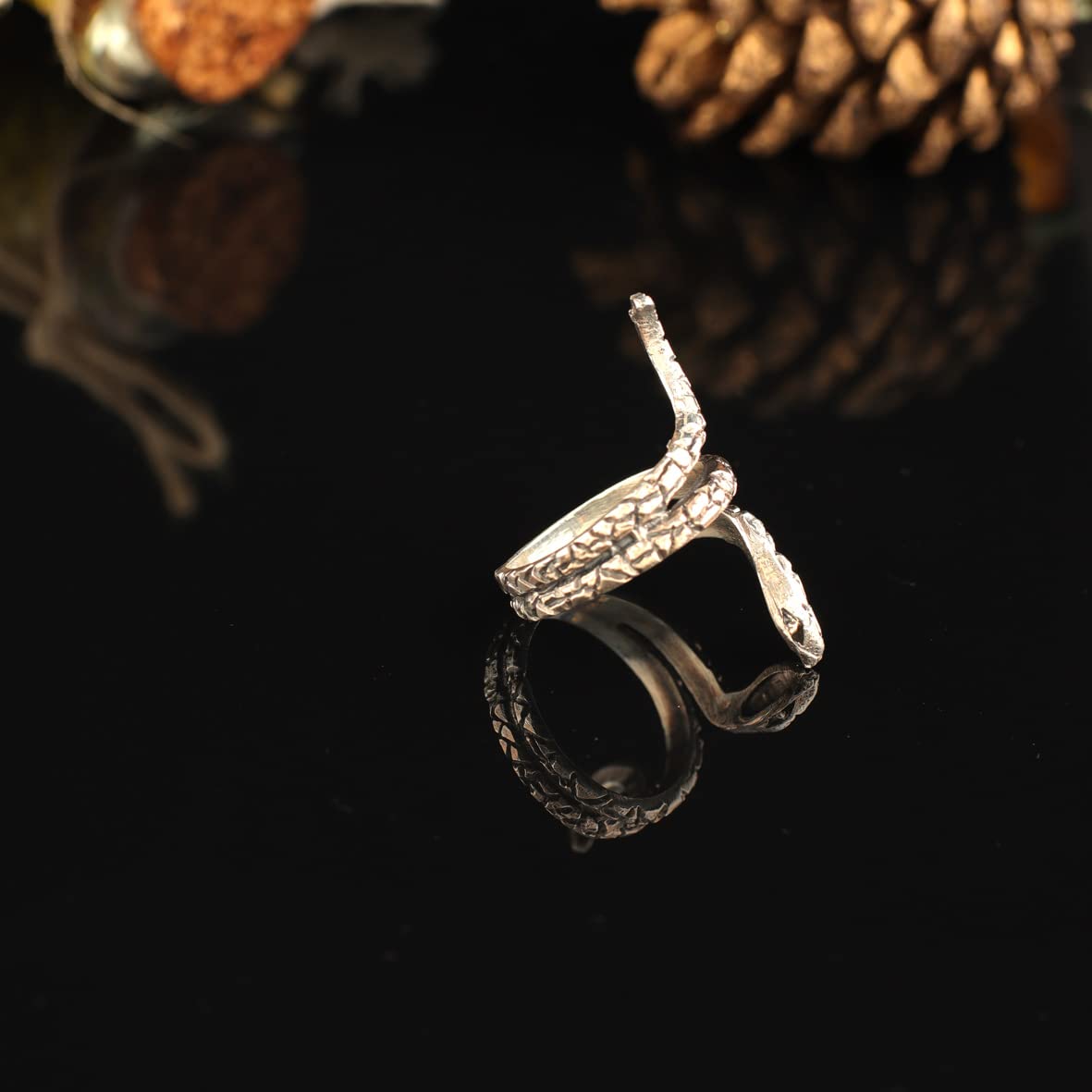 925K Sterling Silver Snake Ring