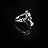 Handmade Cross Jesus Ring - 925 Sterling Silver Men's Christian Jewelry with Silver Polishing Cloth Gift — image 5