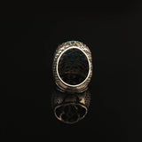925K Silver Large Stone Ring Men — image 4