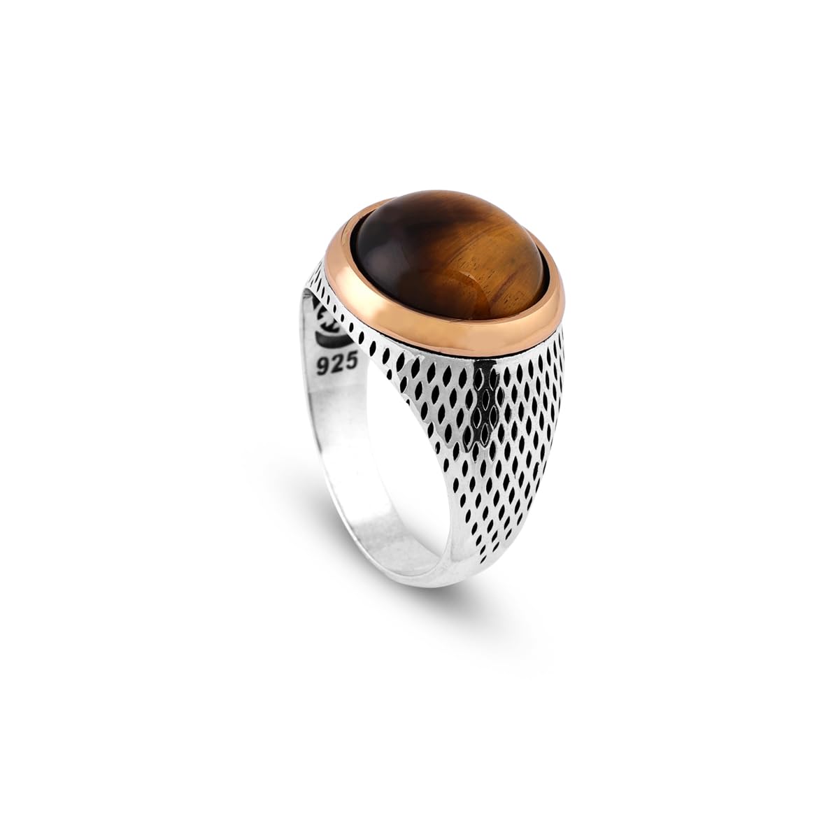 Men’s Tiger Eye Pinky Ring