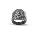 Handmade Pinky Lion Signet Ring - 925 Sterling Silver Men's Jewelry — image 1