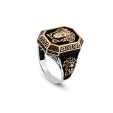Handmade 925 Sterling Silver Medusa Custom Signet Ring for Men - Mythology Inspired Jewelry with Ring and Silver Polishing Cloth Gift — image 1
