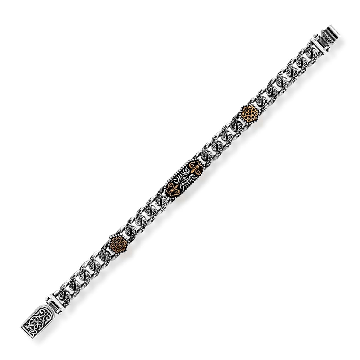 Handmade Gothic Vintage Pattern Men's Bracelet