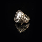 Lion Ring Animal Ring Statement Ring Vintage Ring Sterling Silver Ring Pinky Ring Silver Signet Ring Gift for Him Handmade — image 5