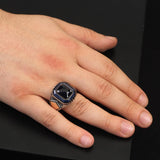 Blue Tiger Eye Ring — image 2