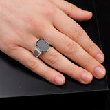 Handmade 925 Sterling Silver Black Onyx Pinky Ring - Men's Gemstone Jewelry with Silver Polishing Cloth Gift — image 6