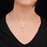 Sterling Silver Lock Necklace for Women - Cute Lock Necklace in Gold Jewelry Collection - Sterling Silver and Aesthetic Gold - Birthday Gifts for Women — image 3